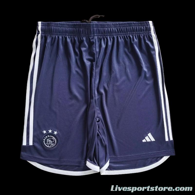 23/24 Ajax Away Navy Shorts