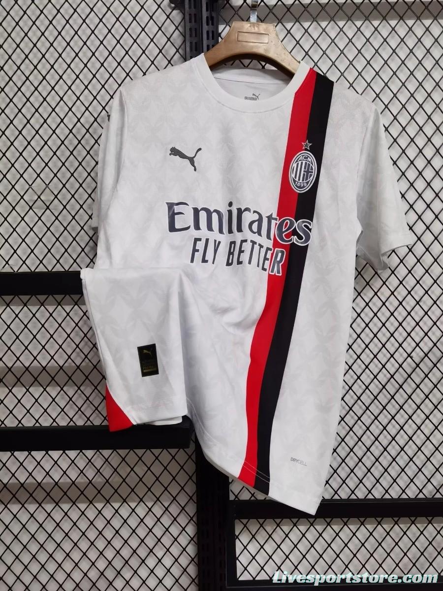 23/24 AC Milan Away White Jersey