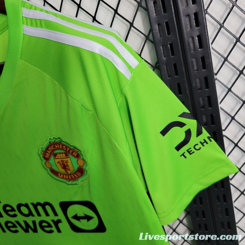 23/24 Manchester Untied Green Goalkeeper Jersey