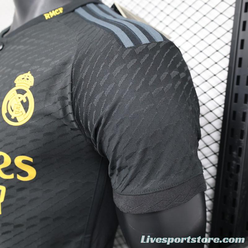 Player Version 23/24 Real Madrid Third Black Jersey