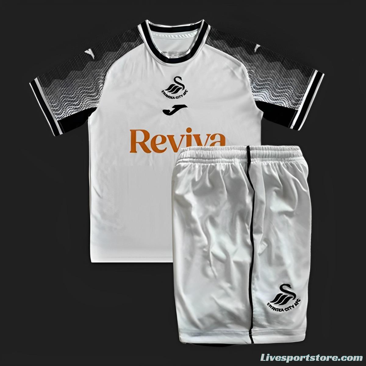 23/24 Kids Swansea City Home Jersey