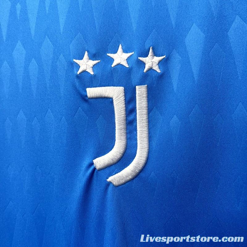 23/24 Juventus Blue Goalkeeper Jersey