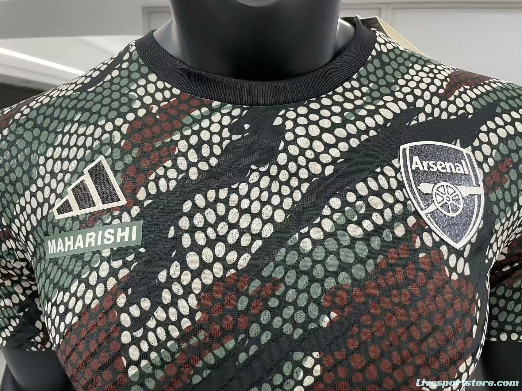 Player Version 23/24 Adidas x Maharishi Arsenal Pre-match Jersey