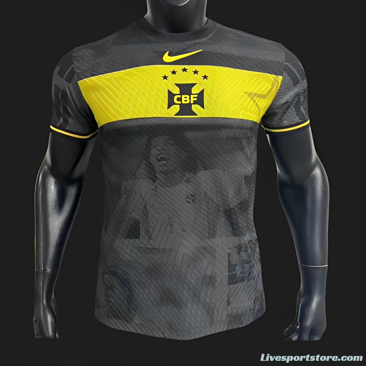 Player Version 2023 Brazil Black/Yellow Jersey