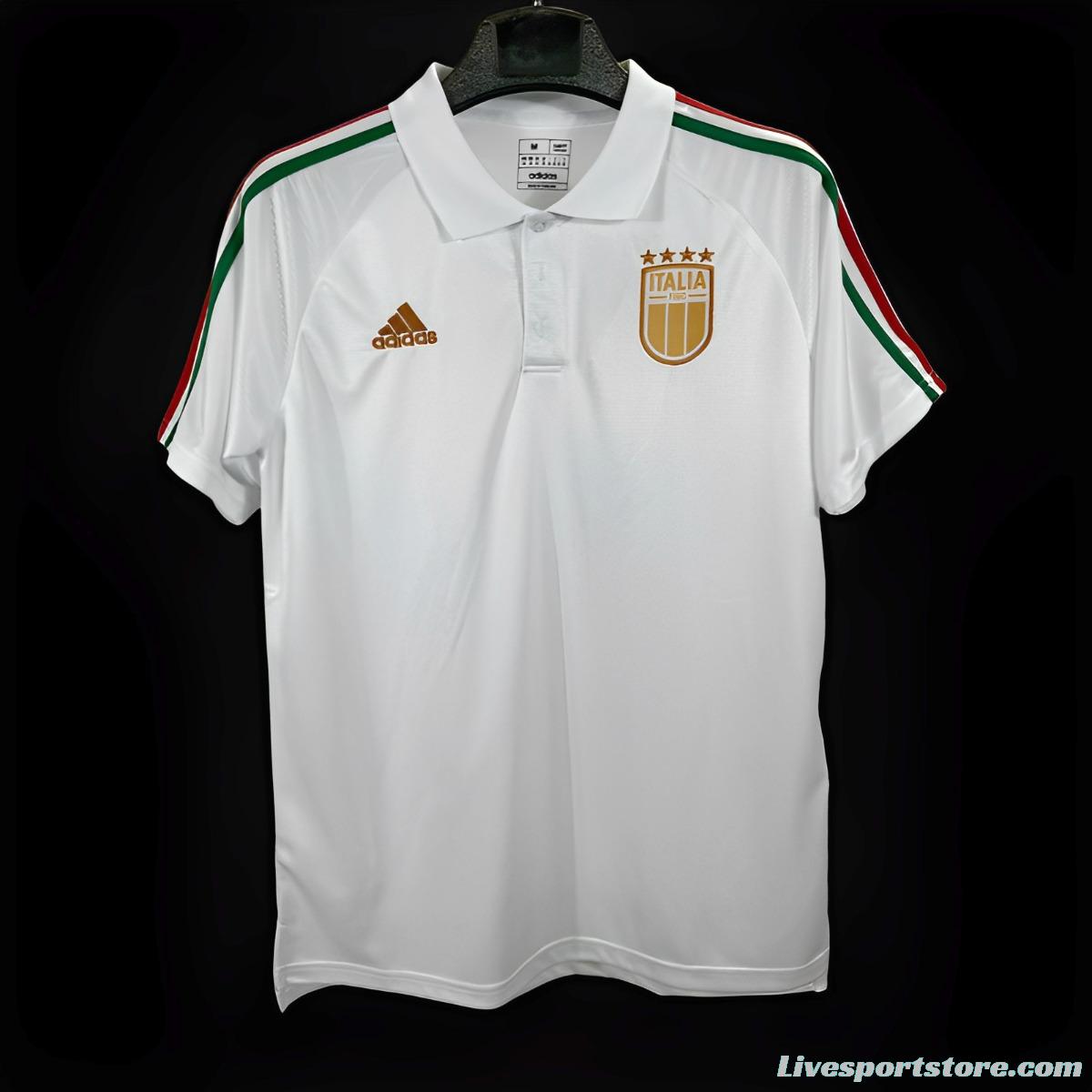 2023 Italy White POLO Jersey