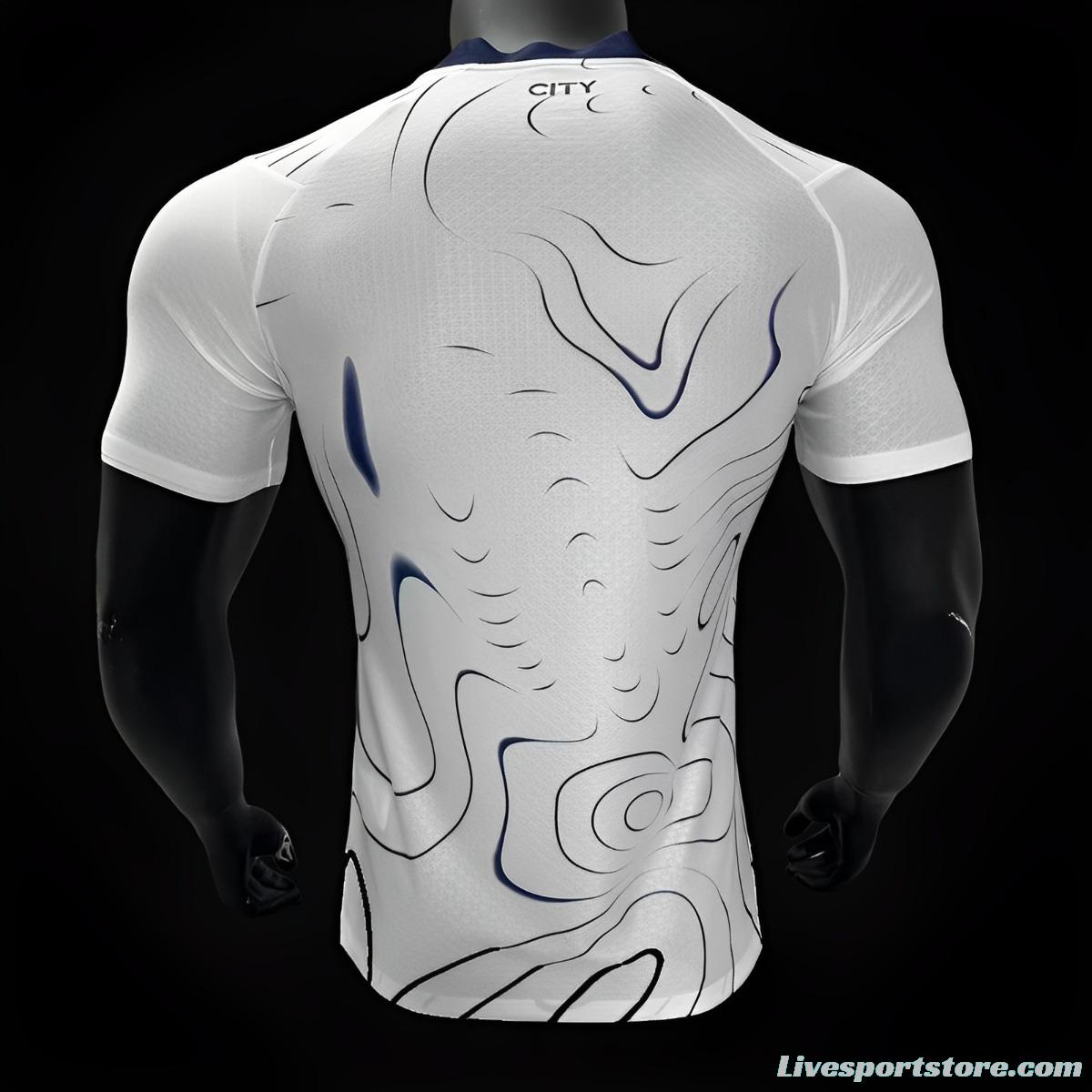 Player Version 24/25 Manchester City Away White Jersey