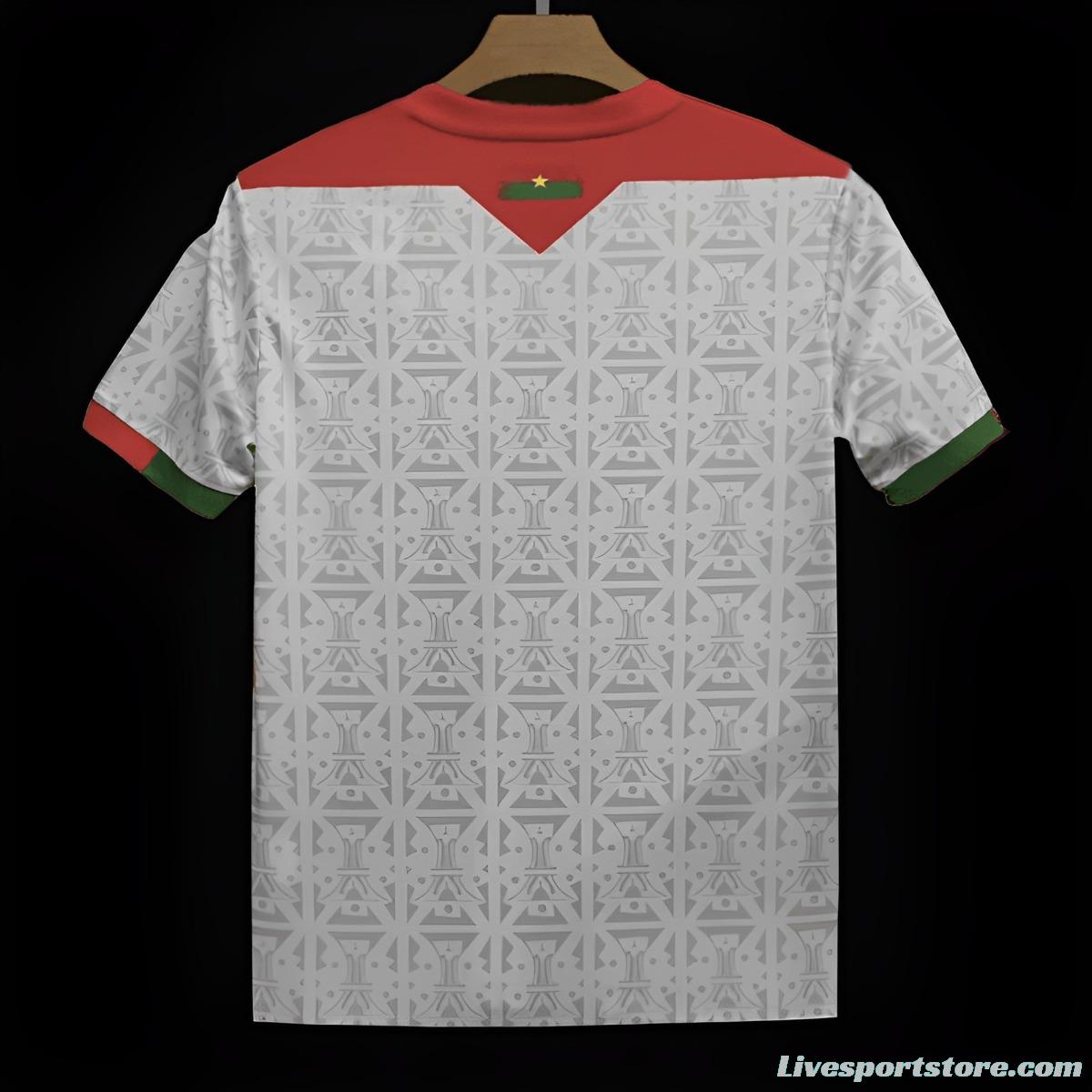 2024 Burkina Faso Away White Jersey