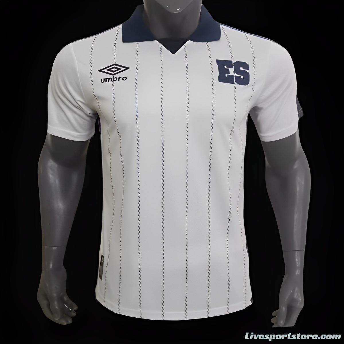 2024 El Salvador 25th Anniversary White Special Jersey