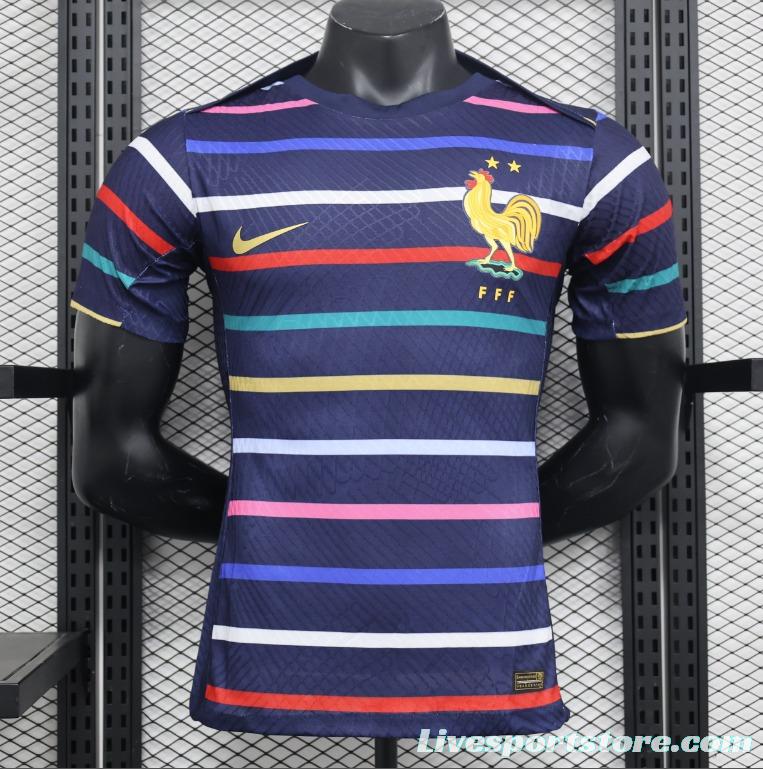 Player Version 2024 France Training Stripe Jersey