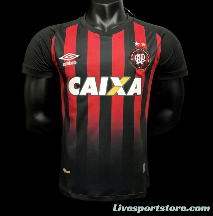 Retro 17/18 Athletico Paranaense Home Jersey