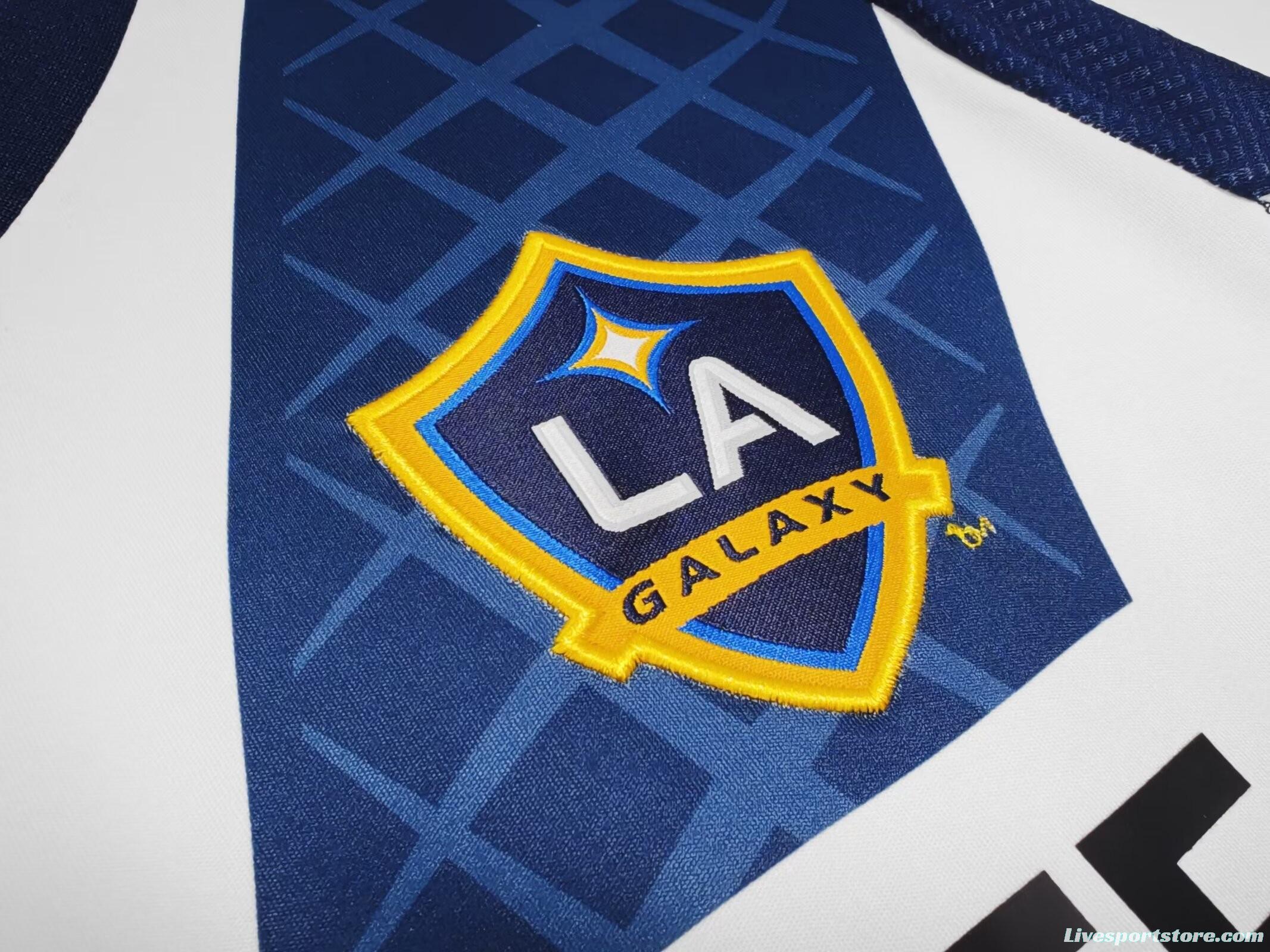 Retro 11-12 La Galaxy Home Long Sleeve Jersey