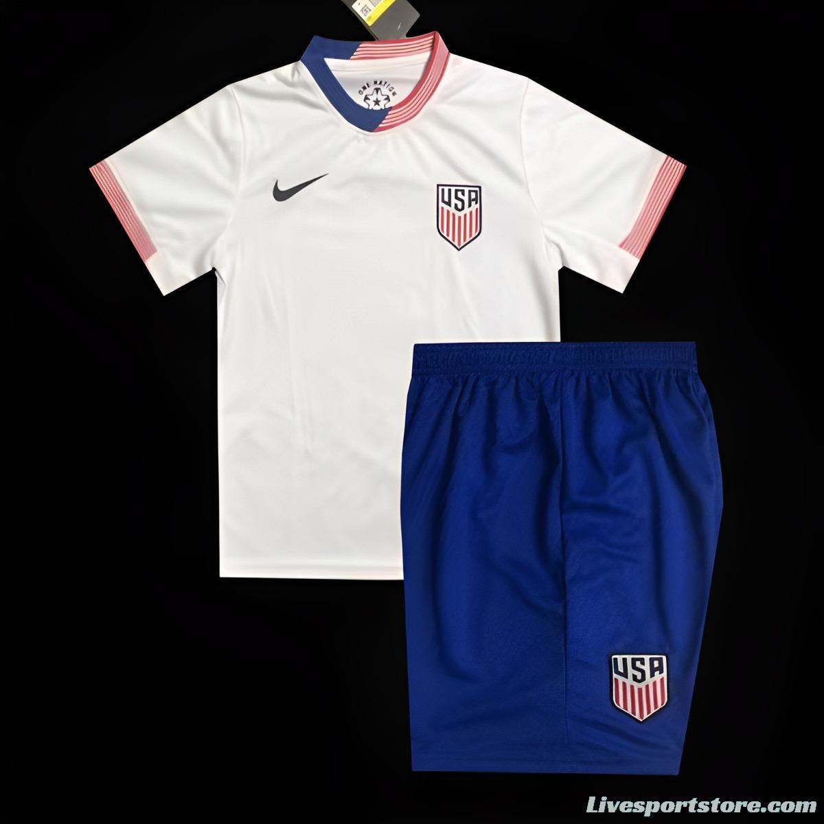 2024 Kids USA Home Jersey