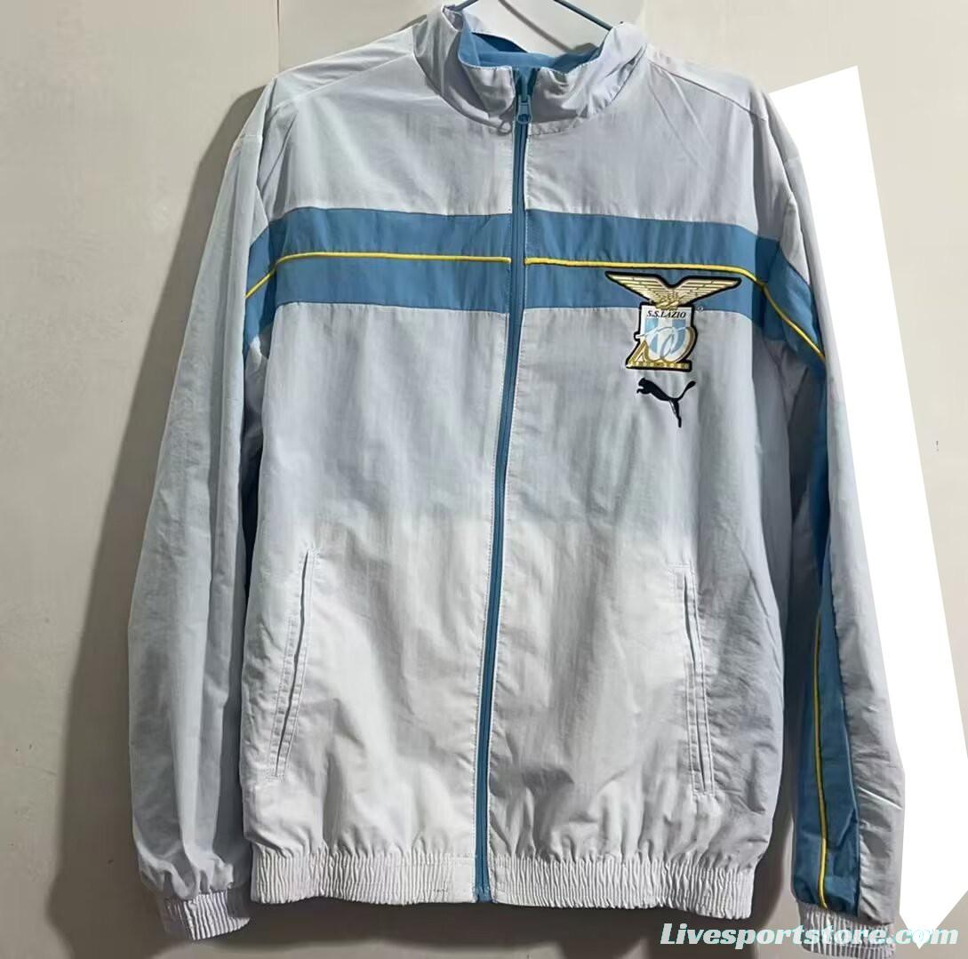 23/24 Lazio White/Blue Reversible Windbreaker