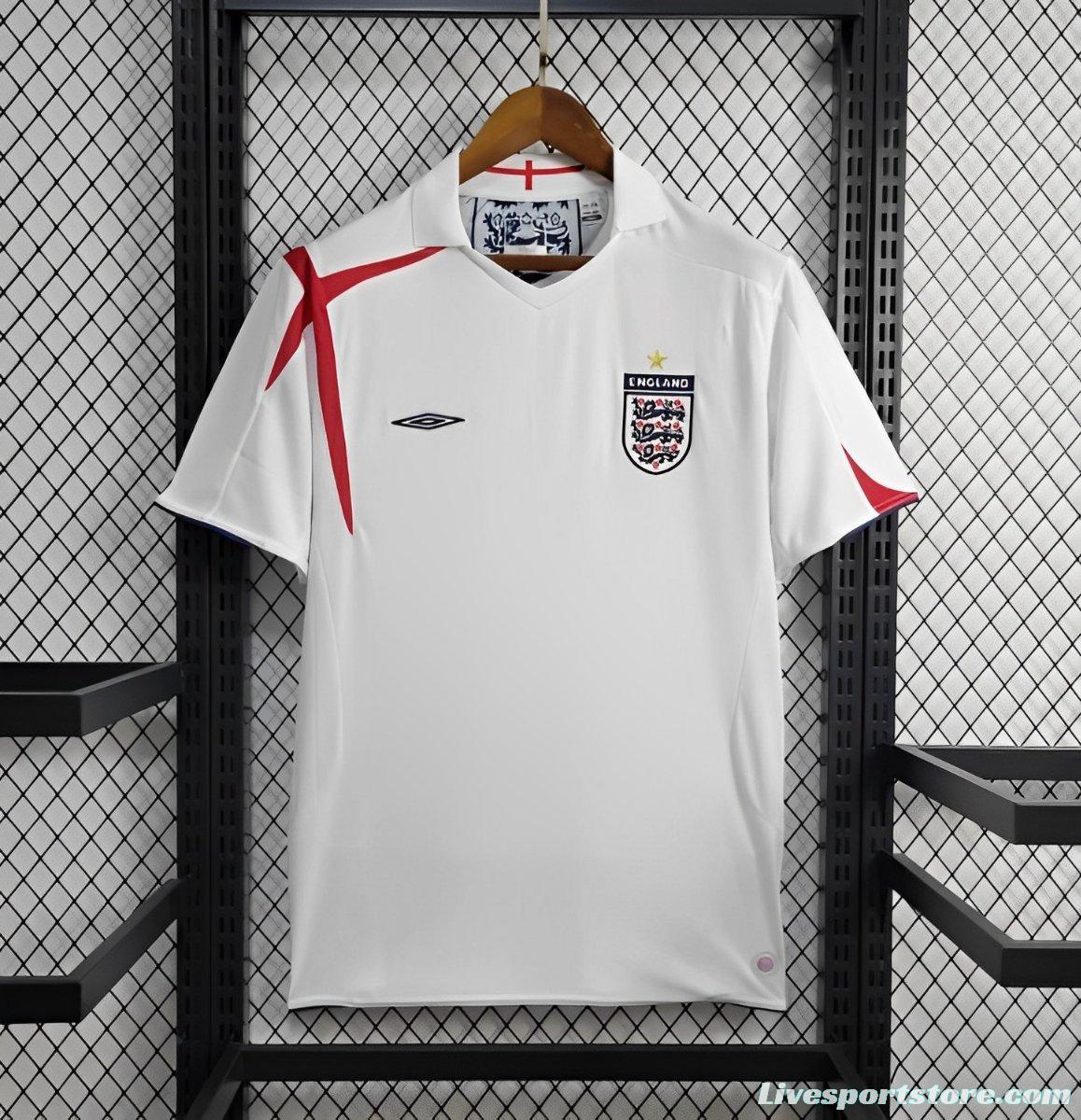 Retro 2006 England Home Jersey