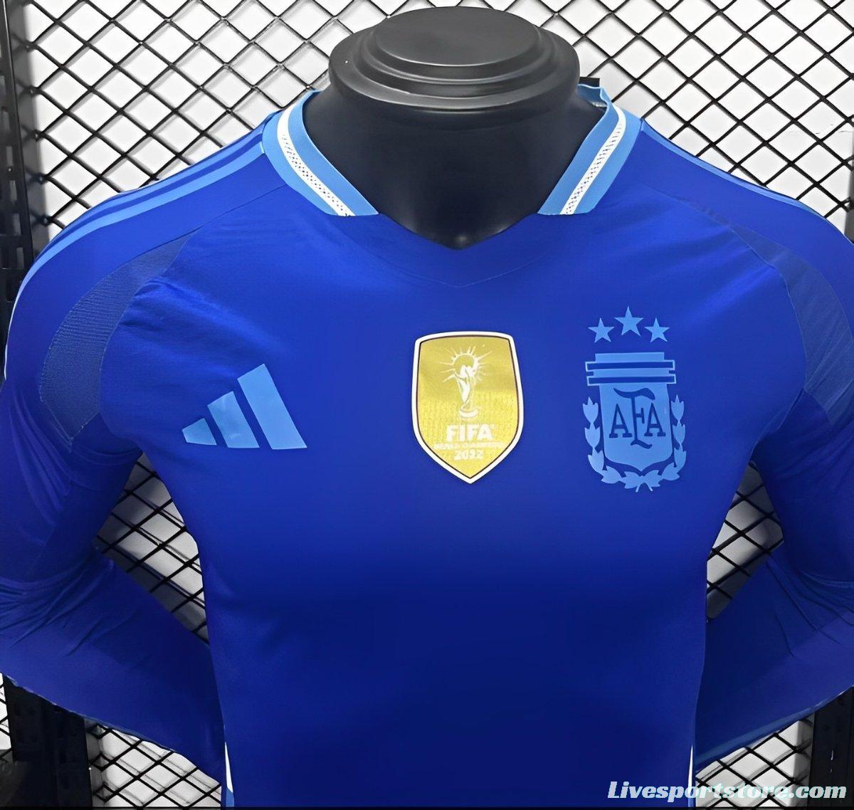 Player Version 2024 Belgium Away Long Sleeve Jersey