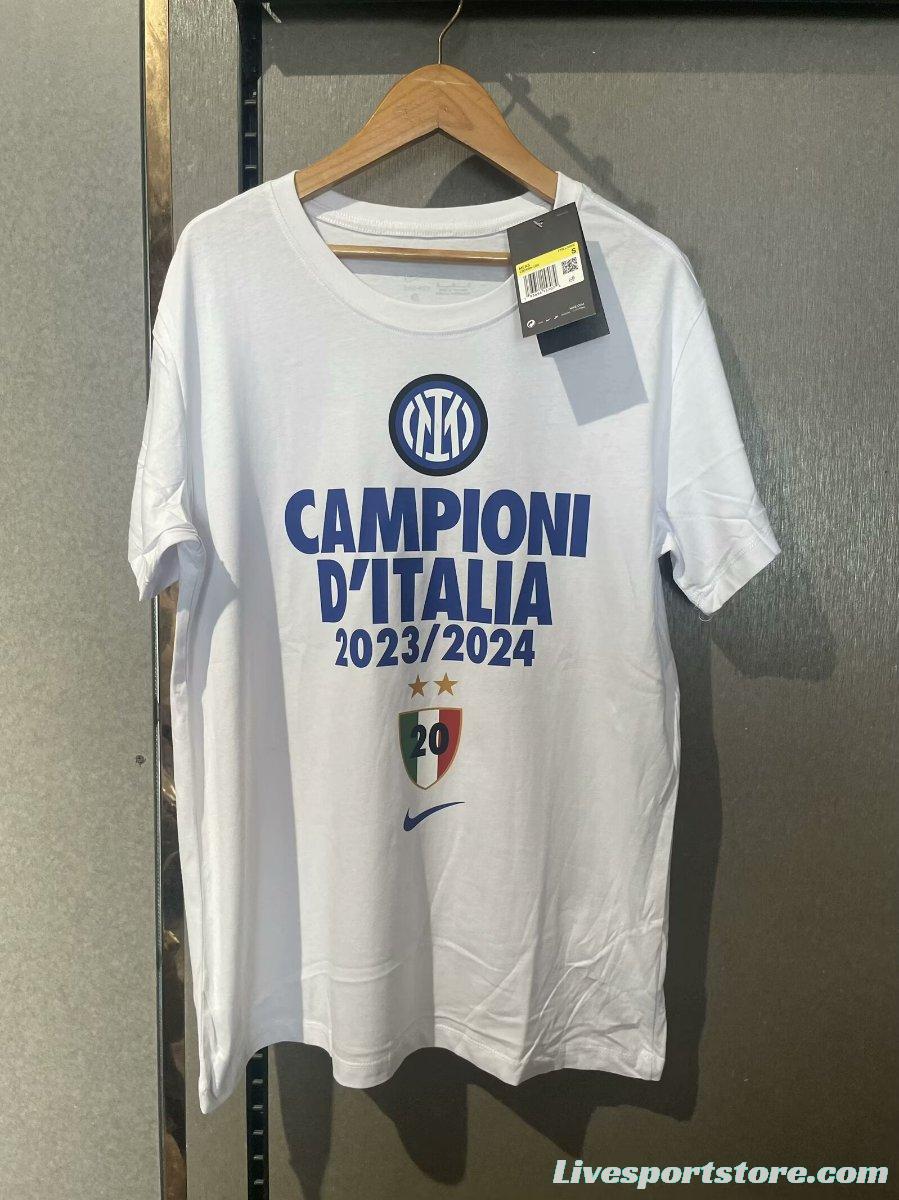 23/24 Inter Milan CAMPIONI D'ITALIA  White  T-Shirts