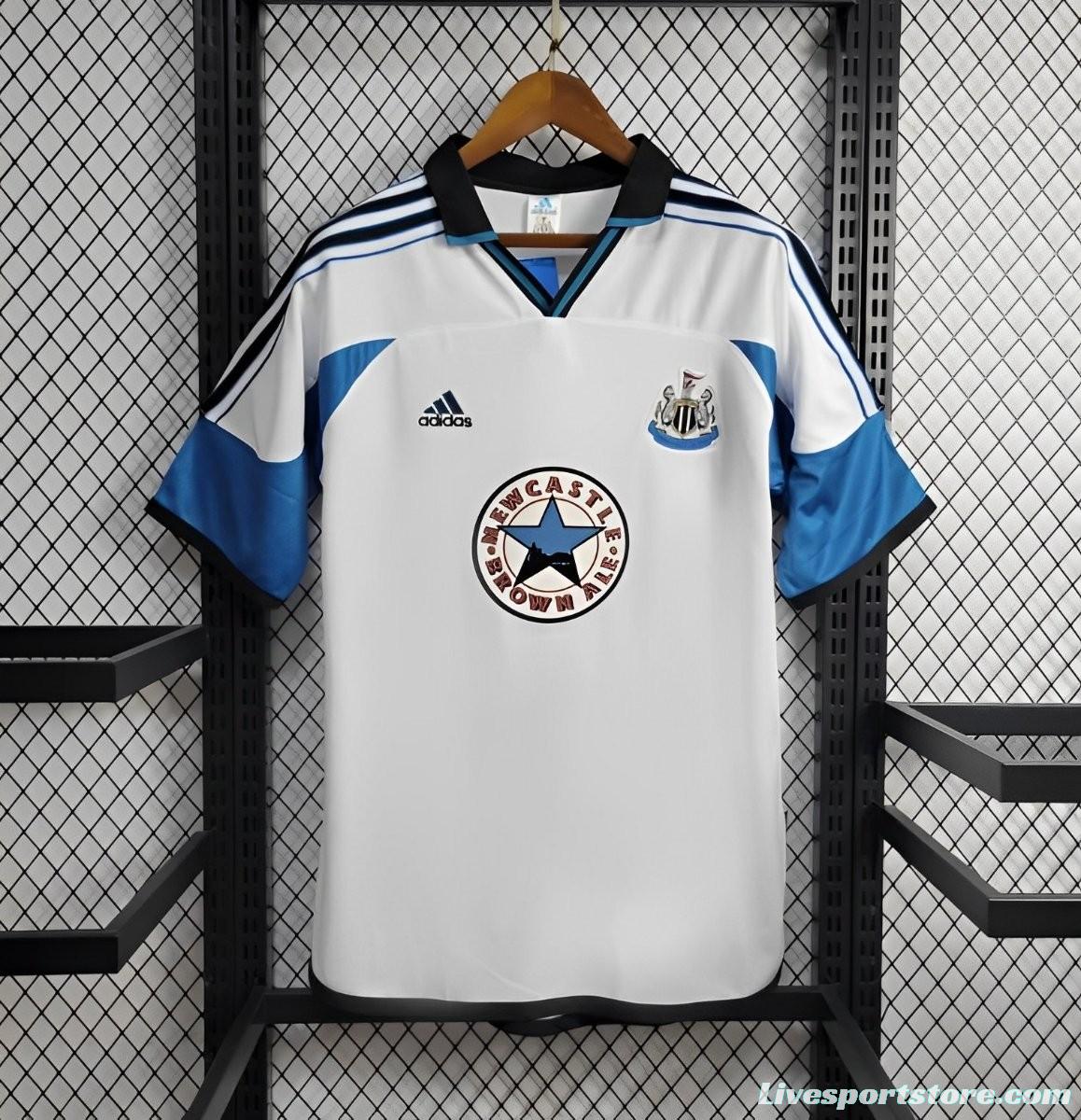 Retro 99/00 Newcastle United Away White Jersye