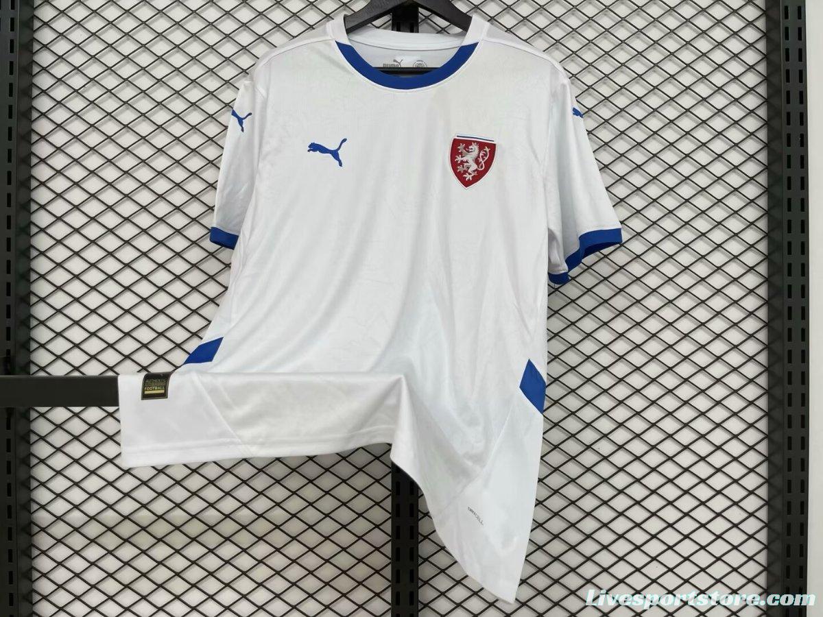 2024 Czech Republic Away White Jersey