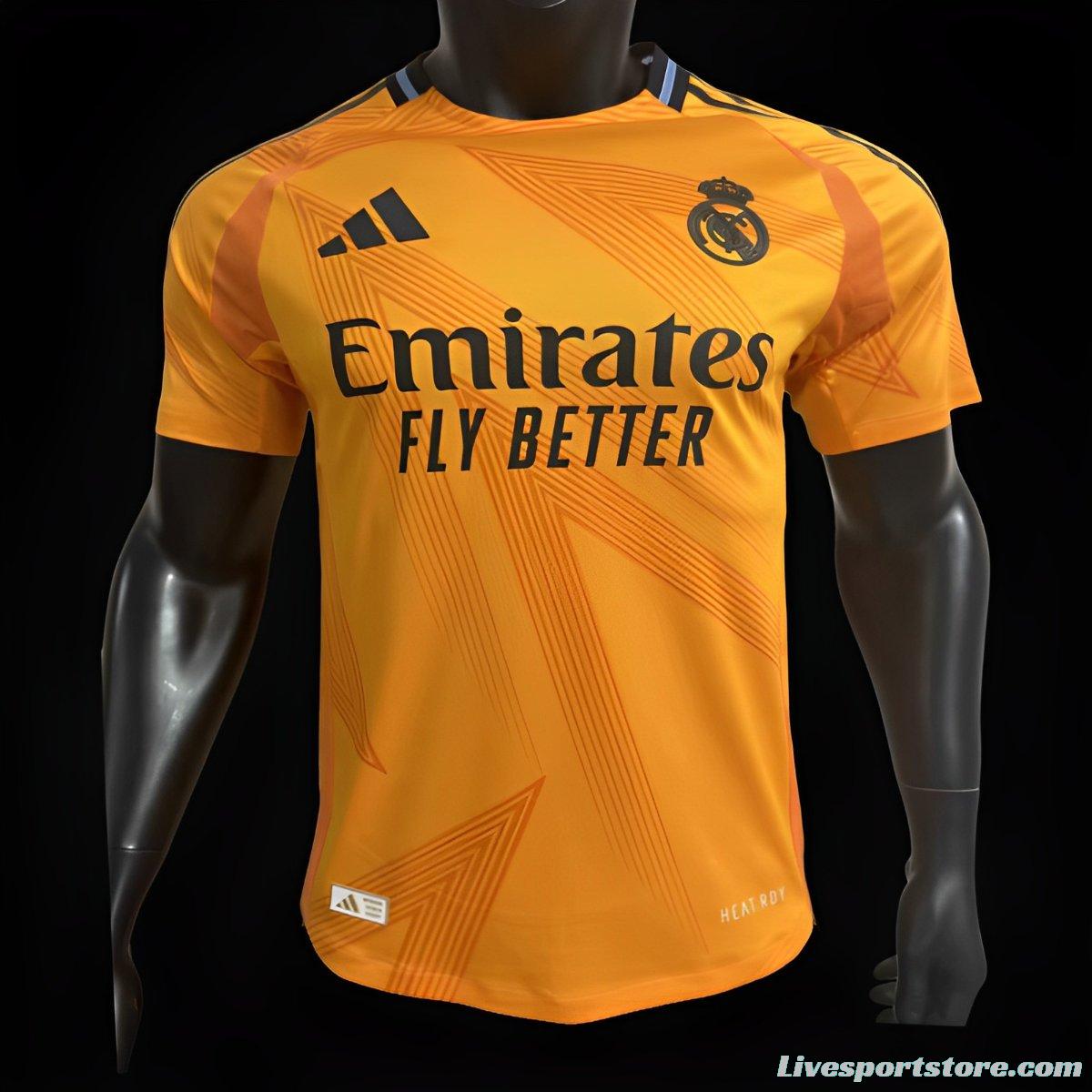 Player Version 24/25 Real Madrid Away Orange Jersey