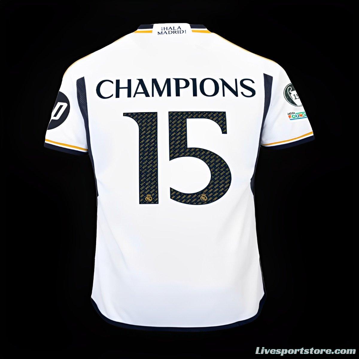 23/24 Real Madrid Home 15 Trophy Jersey