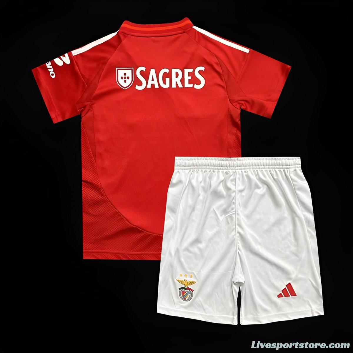 24/25 Kids Benfica Home Jersey