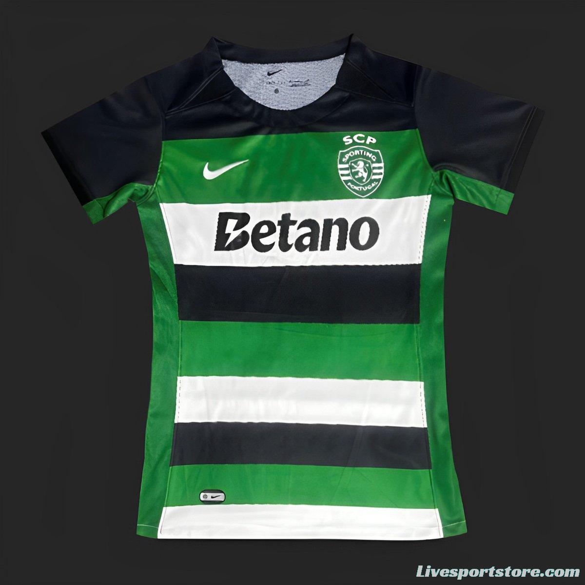 24/25 Women Sporting Lisbon Home Jersey