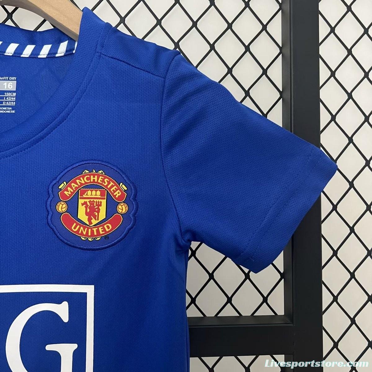 Retro 24/25 Kids Manchester United Third Blue Jersey