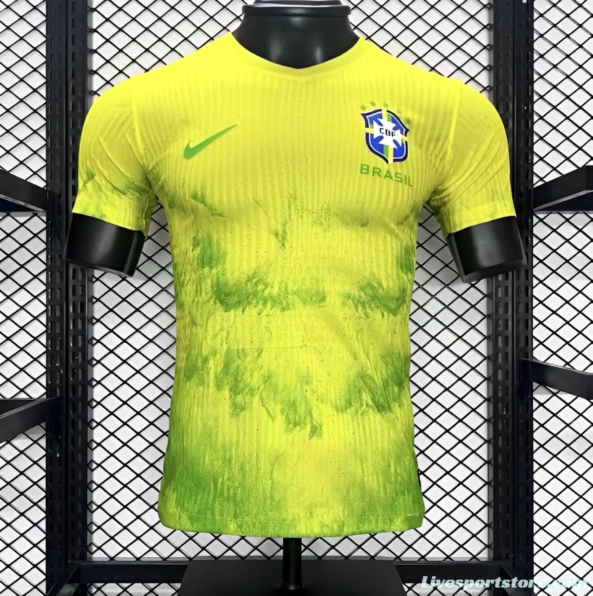 Player Version 2024 Brazil Yellow Special Jersey