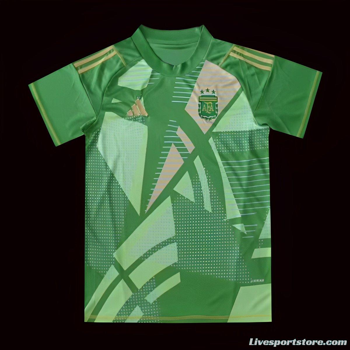 2024 Argentina Green Goalkeeper Jersey