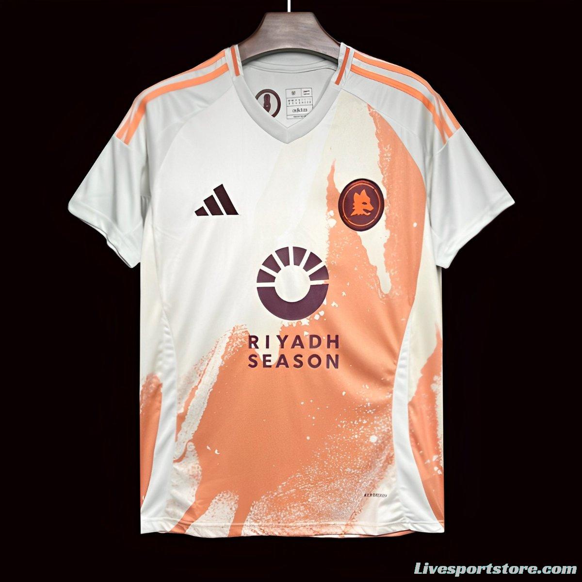 24/25 AS Roma Away White Jersey