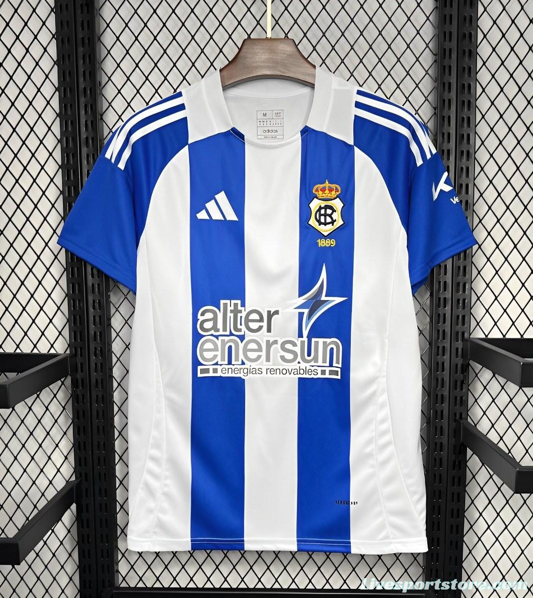 24/25 Recreativo Huelva Home Jersey