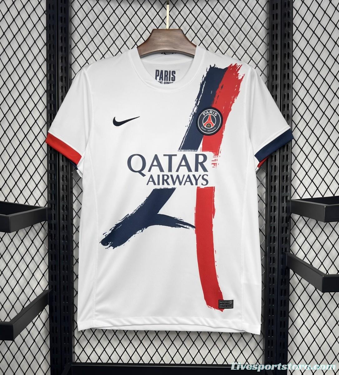 24/25 PSG Away White Jersey