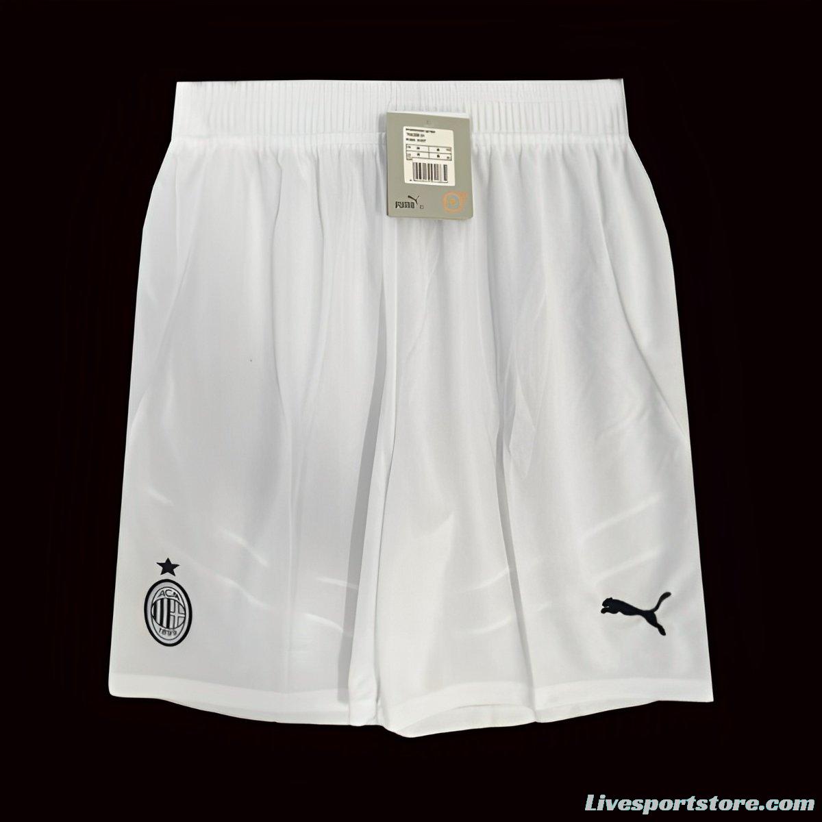 24/25 AC Away White Shorts