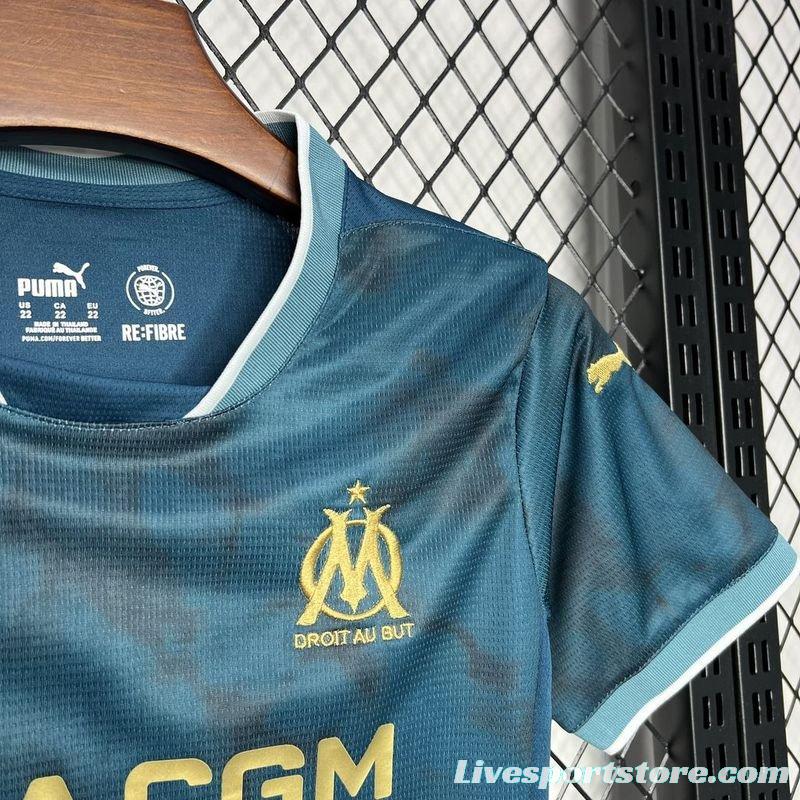 24/25 Kids Olympique Marseille Away Jersey