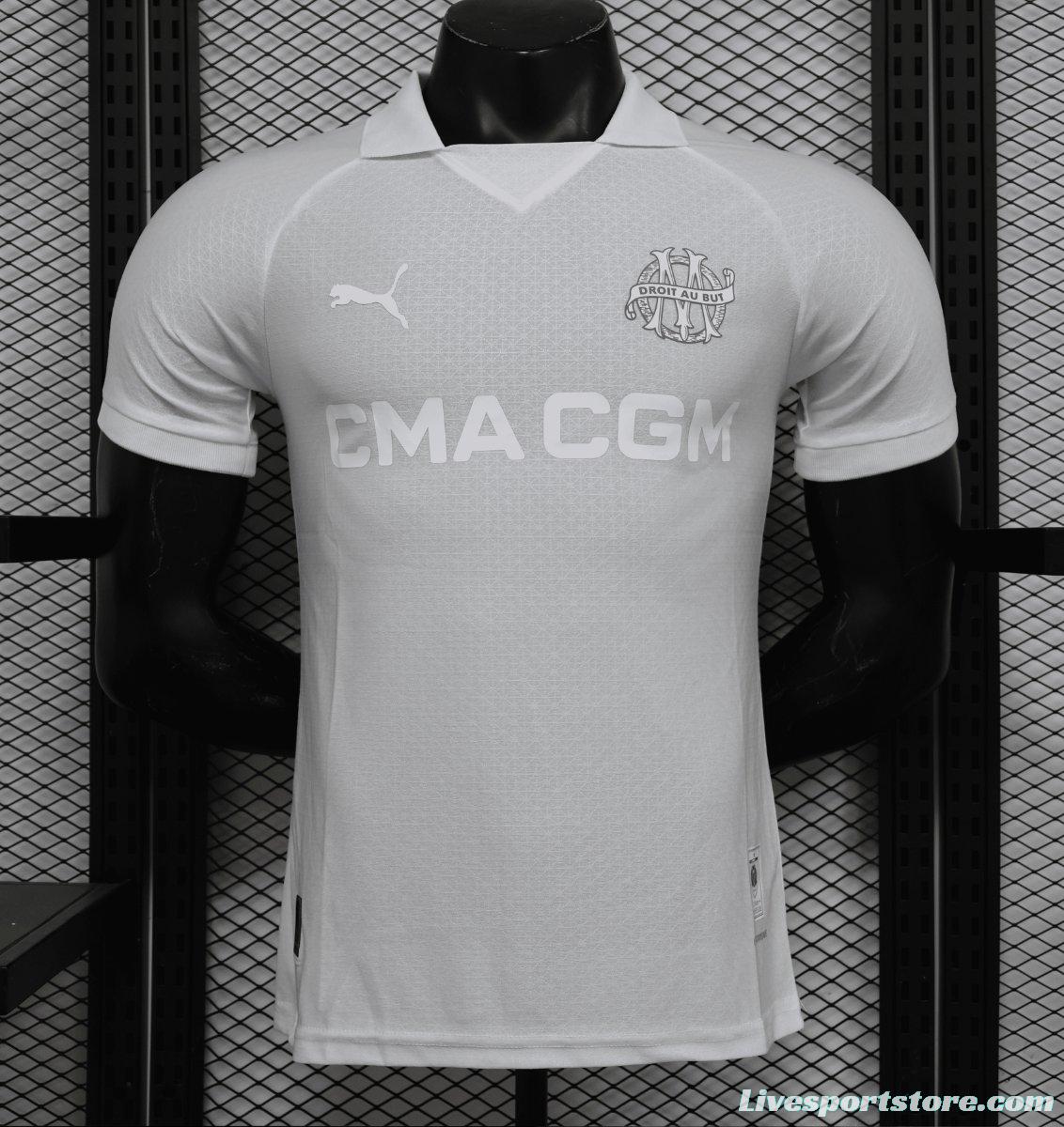 Player Version 24/25 Olympique Marseille 125th Anniversary White Jersey