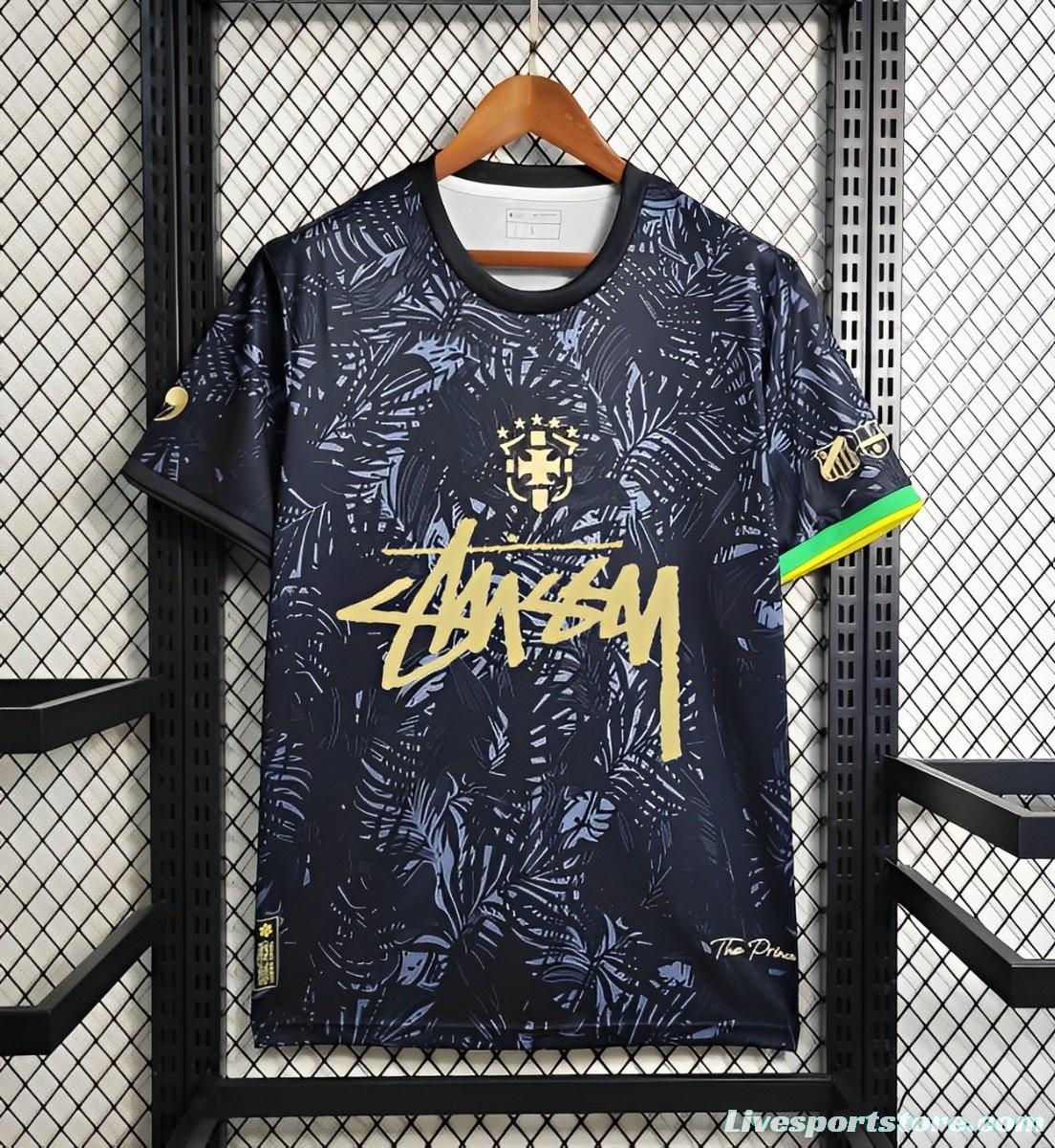 2024 Brazil x Stussy Black Special Jersey