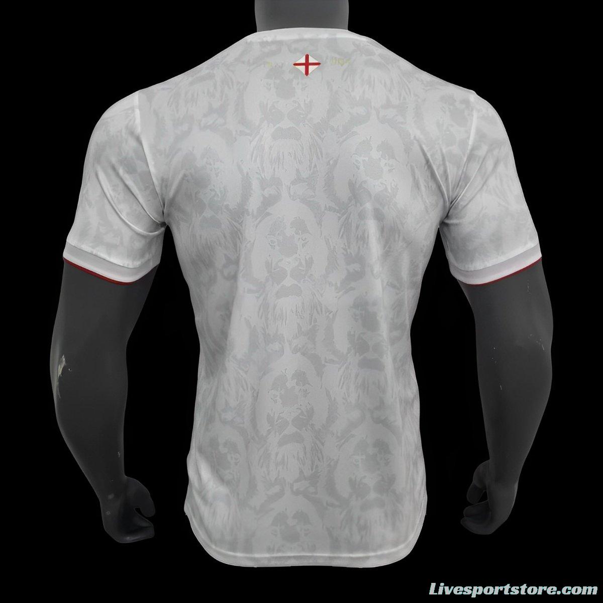 2024 England Comma White Footbal Jersey