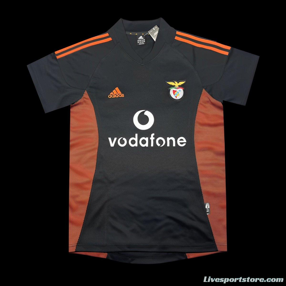 Retro 02/03 Benfica Away Black Jersey