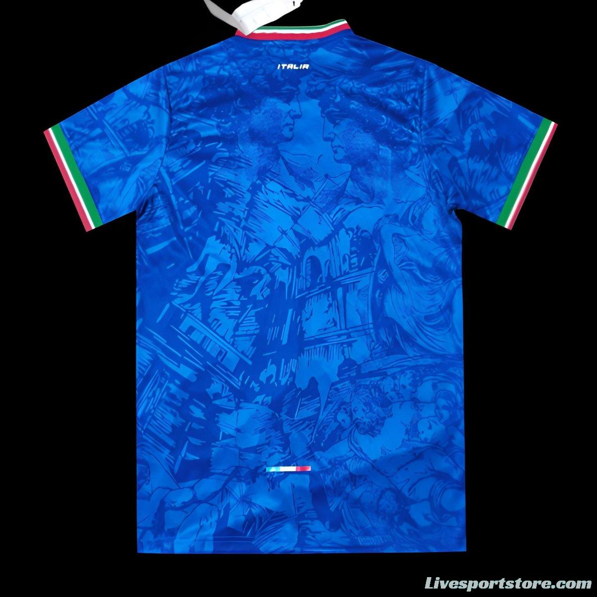 2024 Italy Michelangelo Blue Special Training Jersey