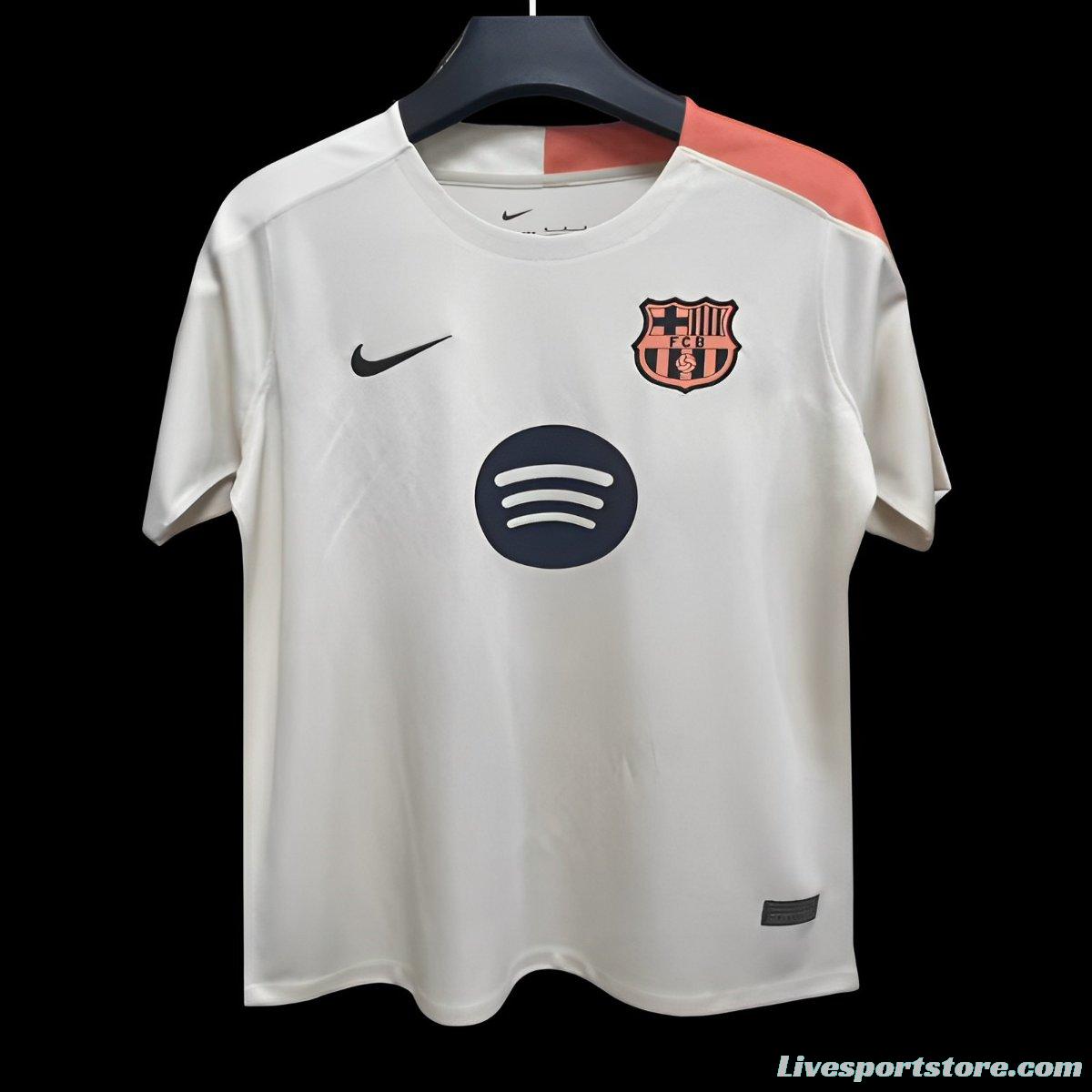 25/26 Barcelona Beige Pre-Match Jersey